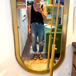 Madewell high rise slim boyjean